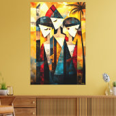 Die moderne kubistische Vision der drei Graces Leinwanddruck (Insitu (Wohnzimmer))