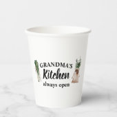 Die moderne Küche von Oma ist immer ein bestes Ges Pappbecher (Vorderseite)