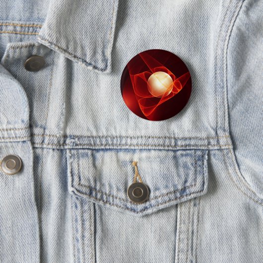 Die moderne Kunst des Abstrakten Roten Fraktals sc Button (Beispiel)