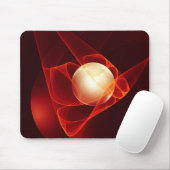 Die moderne Kunst des Abstrakten Roten Fraktals sc Mousepad (Mit Mouse)