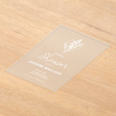 Die moderne Lily des Brautparty Bouquet im Tal Acryleinladungen (Ablage )