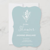 Die moderne Lily des Brautparty Bouquet im Tal Einladung (Vorderseite)