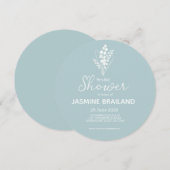 Die moderne Lily des Brautparty Bouquet im Tal Save The Date (Vorne/Hinten)