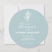 Die moderne Lily des Brautparty Bouquet im Tal Save The Date (Vorderseite)
