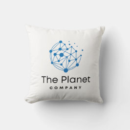 Die moderne Logokunst des Unternehmens Planet Kissen