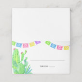 Die moderne mexikanische Fiesta ist geklappt Platzkarte (Außenseite Aufgefaltet)