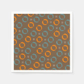 Die moderne Mitte des Jahrhunderts, Ovale, hat Serviette (Vorderseite)