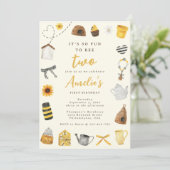 Die Moderne Niedlich es so lustig zu sein, zwei 2. Einladung (Stehend Vorderseite)