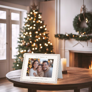 Die moderne Nordische Taupe und die Weihnachtskart Feiertagskarte