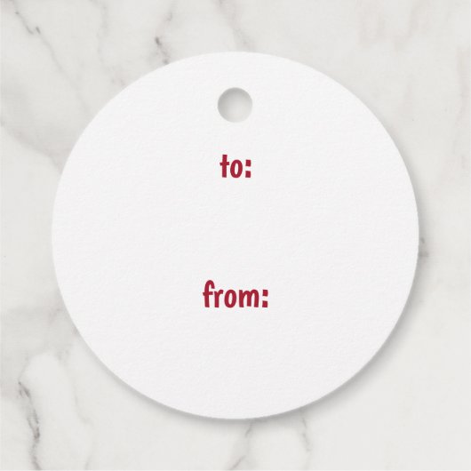 Die Moderne öffnet nicht bis zur Weihnachtsfeier B Geschenkanhänger (Rückseite)