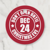 Die Moderne öffnet nicht bis zur Weihnachtsfeier B Geschenkanhänger (Vorderseite)