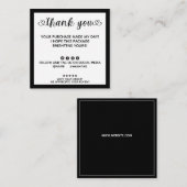 Die moderne Ordnung hat mich zu einem Dankeschön g Quadratische Visitenkarte (Vorne/Hinten)