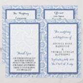 Die moderne Paisley Wedding Collection - Blue (Vorne/Hinten)