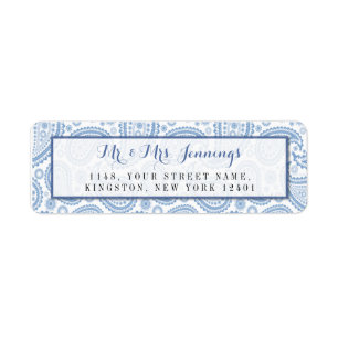 Die moderne Paisley Wedding Collection - Blue