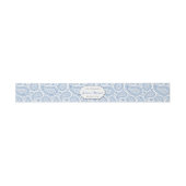 Die moderne Paisley Wedding Collection - Blue Einladungsbanderole (Flach)