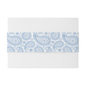 Die moderne Paisley Wedding Collection - Blue Einladungsbanderole (Rückseitenbeispiel)
