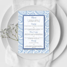 Die moderne Paisley Wedding Collection - Blue