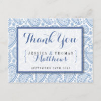 Die moderne Paisley Wedding Collection - Blue