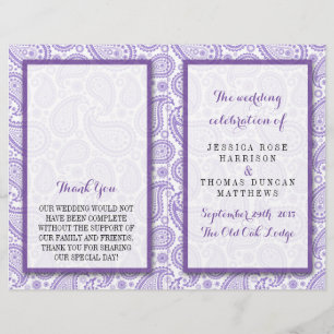 Die moderne Paisley Wedding Collection - Lila