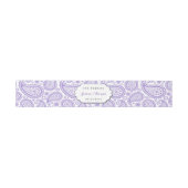 Die moderne Paisley Wedding Collection - Lila Einladungsbanderole (Flach)