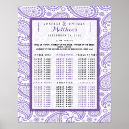 Die moderne Paisley Wedding Collection - Lila Poster