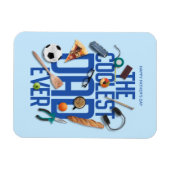 Die Moderne personalisieren Der Coolstste Vater al Magnet (Horizontal)