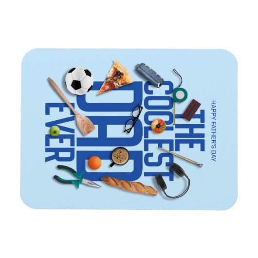 Die Moderne personalisieren Der Coolstste Vater al Magnet (Horizontal)