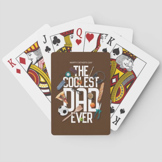 Die Moderne personalisieren Der Coolstste Vater al Spielkarten (Rückseite)