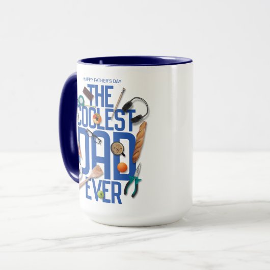 Die Moderne personalisieren Der Coolstste Vater al Tasse (Vorderseite Links)