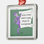 Die moderne Riddlers Schnee-Rätsel-Verzierung Ornament Aus Metall (Links)