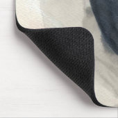 Die moderne, sonnengraue und schwarze abstrakte Ku Mousepad (Ecke)