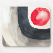 Die moderne, sonnengraue und schwarze abstrakte Ku Mousepad (Vorne)