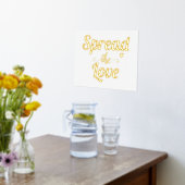 Die moderne "Spread the Liebe" zitiert fette Typog Foliendrucke (Ablage(Küche))