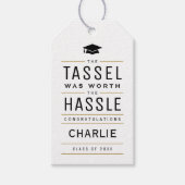 Die moderne Tassel war den problemlosen Abschluss Geschenkanhänger (Vorderseite)