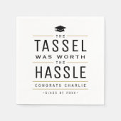 Die moderne Tassel war den problemlosen Abschluss Serviette (Vorderseite)