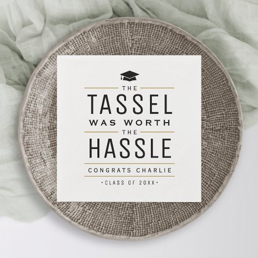 Die moderne Tassel war den problemlosen Abschluss  Serviette