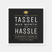 Die moderne Tassel war den problemlosen Abschluss Serviette (Vorderseite)