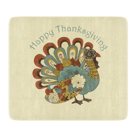 Die moderne Türkei glücklich Thanksgiving Schneidebrett (Vorderseite)