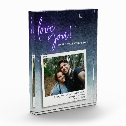 Die moderne Valentinische Liebe Fotoblock (Links)