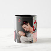 Die moderne Valentinstag Collage Tasse (Mittel)
