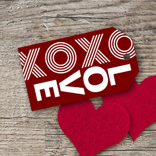 Die moderne Valentinstag-Rote Liebe Geschenkanhänger