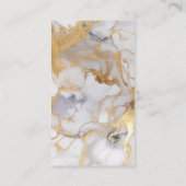 Die moderne Visitenkarte aus weißem und goldenem M (Rückseite)