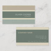 Die moderne Visitenkarte Erde färbt Sage Moss grün (Vorne/Hinten)