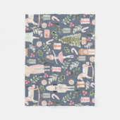 Die moderne Wasserfarbe Nutcracker Fleecedecke (Vorderseite)