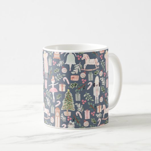 Die moderne Wasserfarbe Nutcracker Kaffeetasse (VorderseiteRechts)