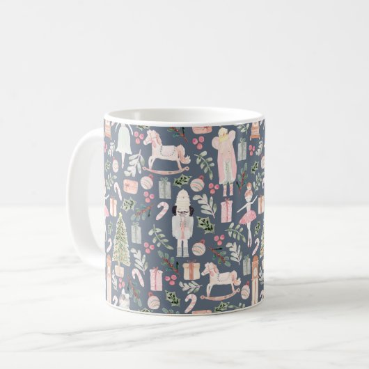 Die moderne Wasserfarbe Nutcracker Kaffeetasse (Vorderseite Links)