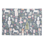 Die moderne Wasserfarbe Nutcracker Kissenbezug (Rückseite-Links)