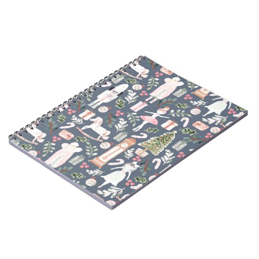 Die moderne Wasserfarbe Nutcracker Notizblock (Linke Seite)