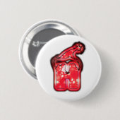 Die moderne Weihnachtsmann-Mützensammlung. Button (Vorne & Hinten)