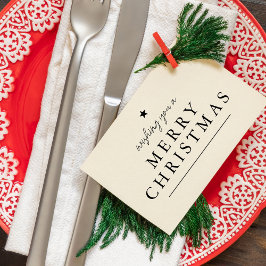 Die Moderne wünscht Ihnen frohe Weihnachten Gummistempel